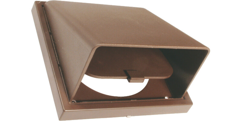 Sys4 Cowled Wall Vent Rnd Spigot White