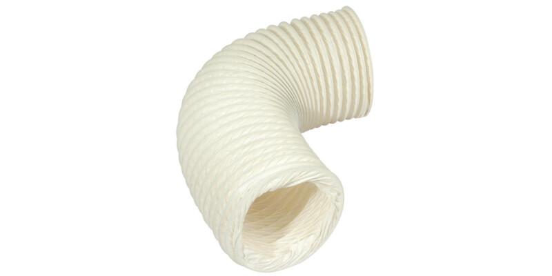 Sys4 Round Flexi-hose x 3m White PVC