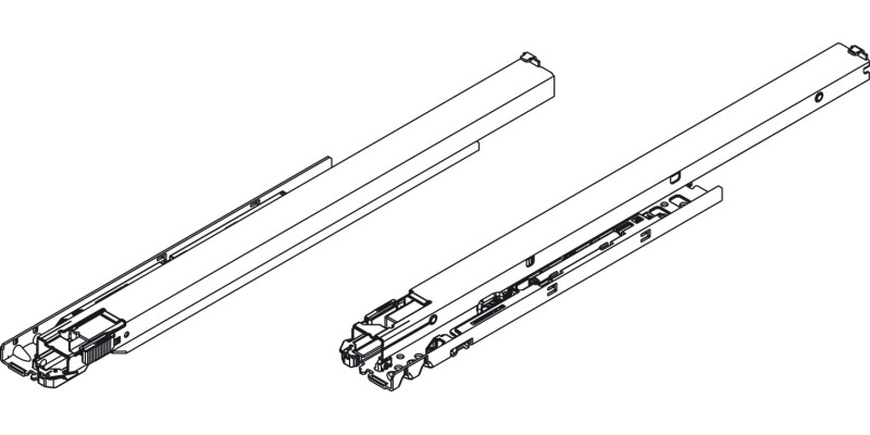 Dynapro Shelf Slide Full 40kg 500mm SZP