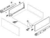 Dynapro Drawer Runner Full 40kg 500mm SZP