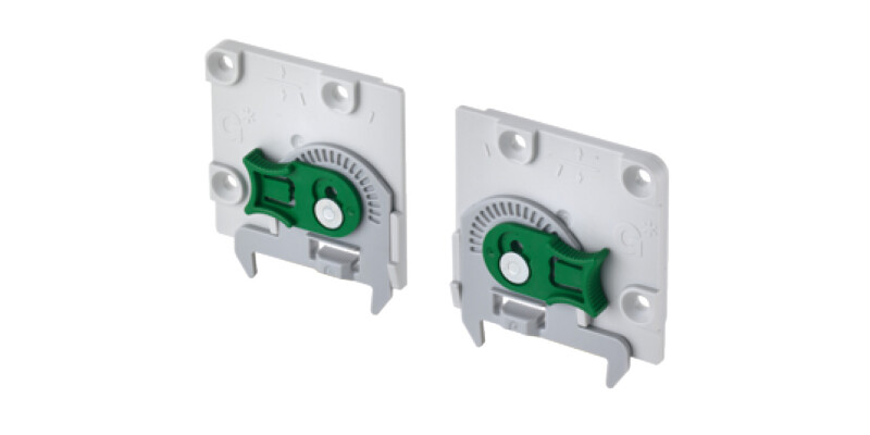 Narrow Drawer Clip+Back Bracket Set