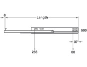 Marc Con Drawer Runner Clip Sgl 25kg 500mm