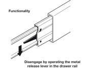 7957 BB Drawer Runner Full 140kg 305mm St Galv