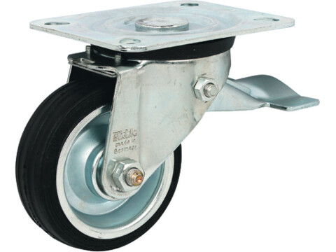 Single Wheel Castor, Plate Fixing