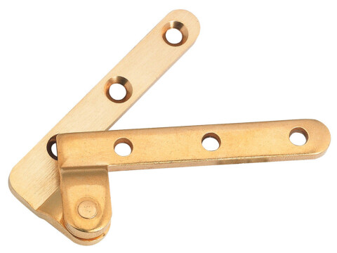 Corner Pivot Hinge wo Stop 70mm Brs Matt