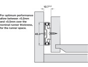 4501 BB Drawer Runner Full 34kg 150mm 304 SS