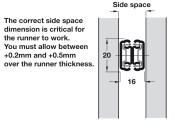 2431 BB Drawer Runner 19kg 250mm BZP