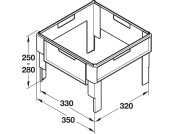 Suspension Filing Frame 380mm Black