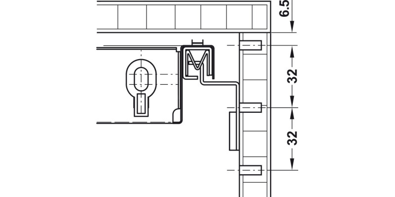 Variant C+ Drawer Runner 380mm for 429.50.311