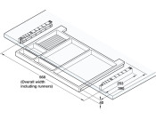 Extending Pencil Tray Pl Black