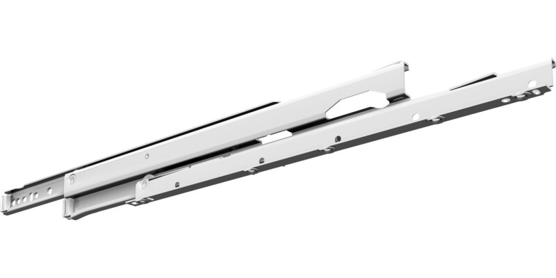 Roller Drawer Runner Base Full 50kg 450mm Wht