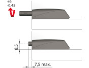 K Push Tech Conc Long w Buffer Wht