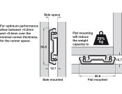 3301 BB Drawer Runner MD Full 67kg 356mm BZP