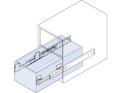 Drawer Runner 600mm St St
