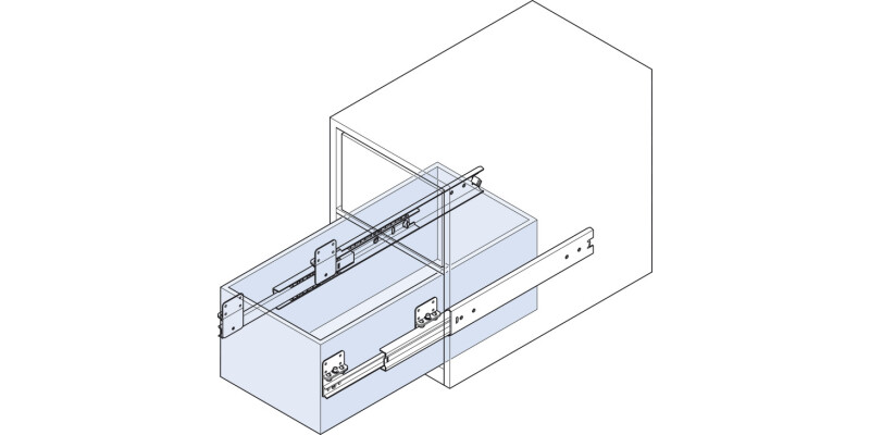 Drawer Runner 550mm St St