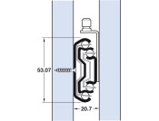 Drawer Runner 550mm St St