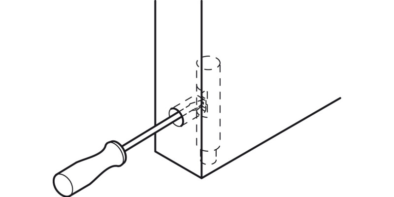 Pivot Hinge wo Stop Pl White