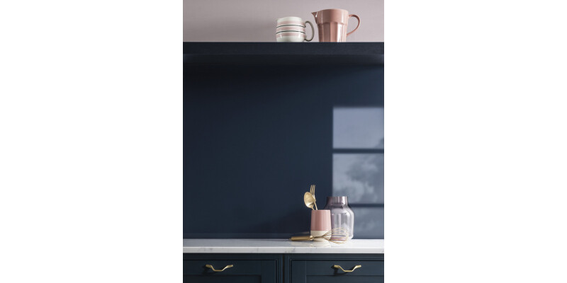 AluSplash S/B 800x900mm Latte/Bluberry