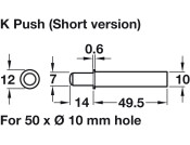 K Push Tech Conc Short w Magnet Ant