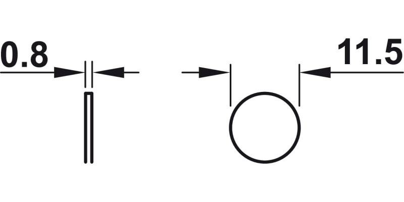 Push Magnetic-Catch w Counter Plt Knock
