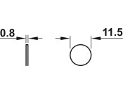 Push Magnetic-Catch w Counter Plt Knock