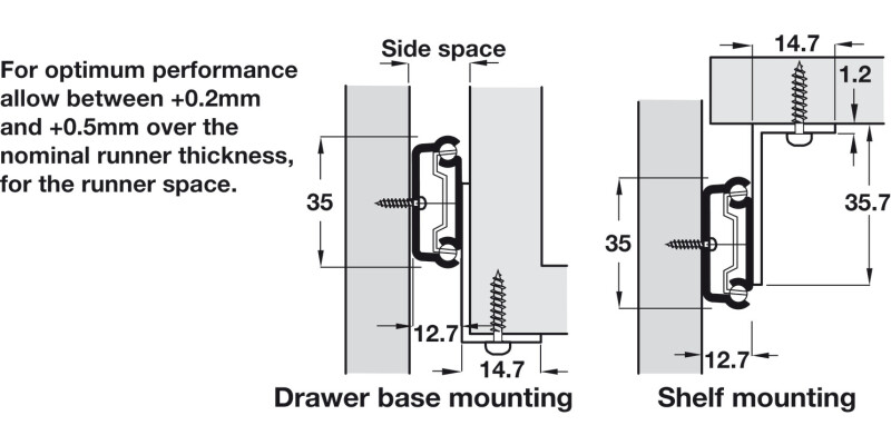 2132/3732/3832 Bkt Blk 350mm