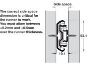 5343 InLock Drawer Runner Full 100kg 500mm SZP