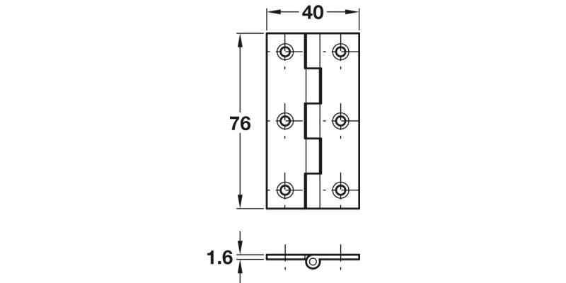 BRASS Butt Hinge76x40mm Polished Brass finish. Please call us for availability
