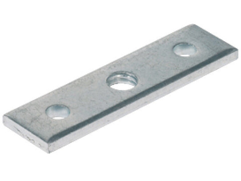 Screw-On Plate M8 60x17mm Galv St