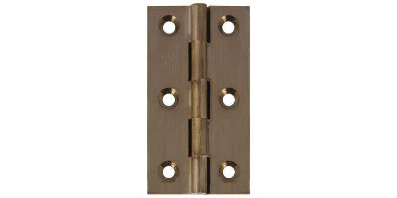 BRASS Broad Style Hinge 64x35mm Pewter finish
