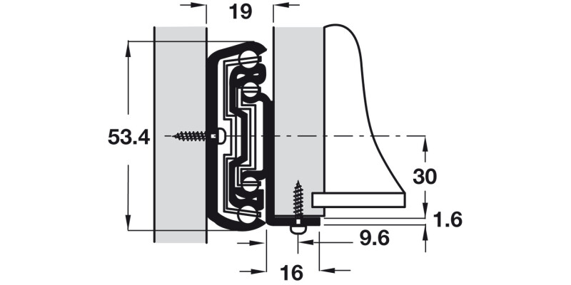 5517-60 BB Drawer Runner Full 60kg 500mm BZP