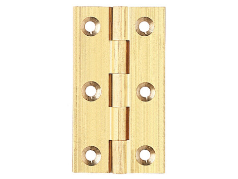 BRASS Broad Style Hinge 64x35mm Self-colour