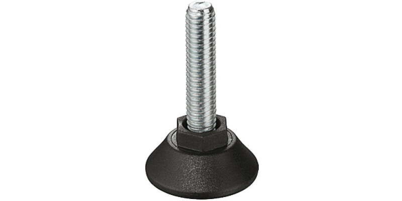 Adj Screw D46mm w Fixed Foot M10x30mm