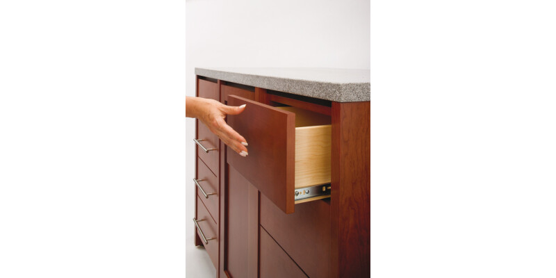 3832TR BB Drawer Runner Full 45kg 450mm Blk