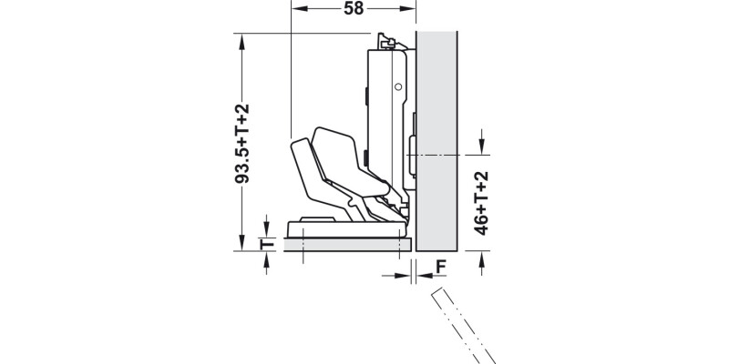 Tiomos Mirro 125D Hinge 3-8mm