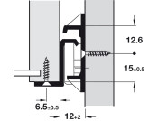 Roller Drawer Runner Base Sgl 35kg 350mm Wht