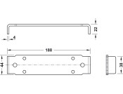 Accuride 0116 Recycling Brkt Steel Grey