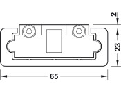 Accuride 0116 End Stops+Fixings Alu