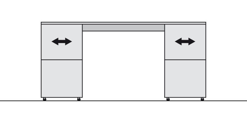 Accuride 0115RC End Stop+Fixings Alu