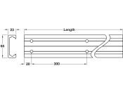 Accuride 0116 Sld Track Sys 3600mm Alu