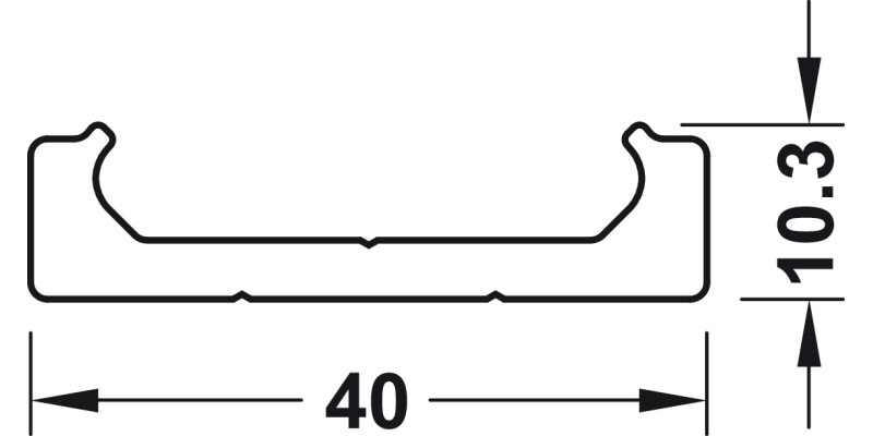 Accuride 0115RC Sld Track Sys 2400mm Alu
