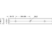 Accuride 0115RC Sld Track Sys 2400mm Alu