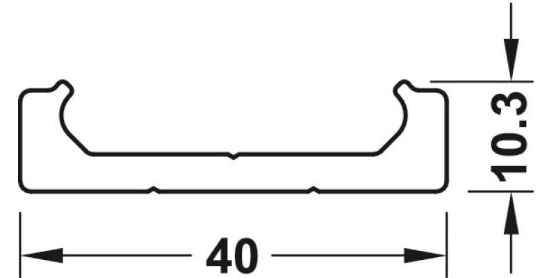 Accuride 0115RC Sld Track Sys 2400mm Alu
