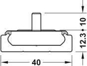 Accuride 0115RC Sld Track Sys 1200mm Alu