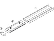 Accuride 0115RC Sld Track Sys 1200mm Alu