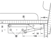 Bench Seat Hinge Spr 12kg Blue Zinc Galv