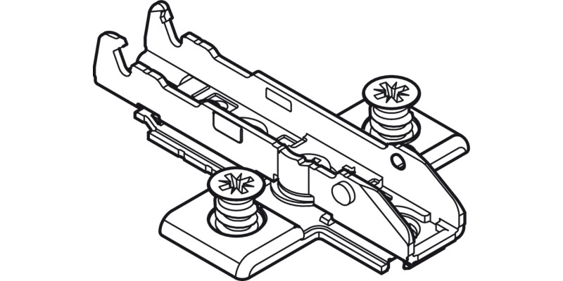 Tiomos 0mm Mounting Plate 2prt Click 4 Cruci PM
