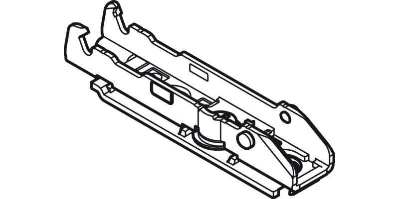Tiomos 0mm Mounting Plate 2prt Click Inline Var