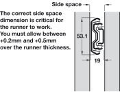 5321-EC BB Drawer Runner Full 85kg 550mm BZP