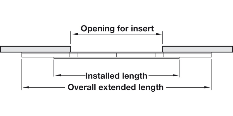 Extend Table Runners 90kg 520mm St Galv